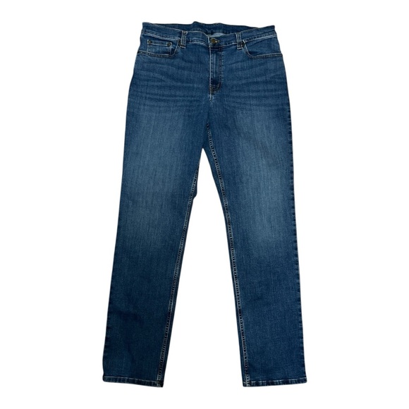 LL Bean BeanFlex Standard Fit 36x34 Classic Blue Men's Jeans Medium Wash - Picture 1 of 7